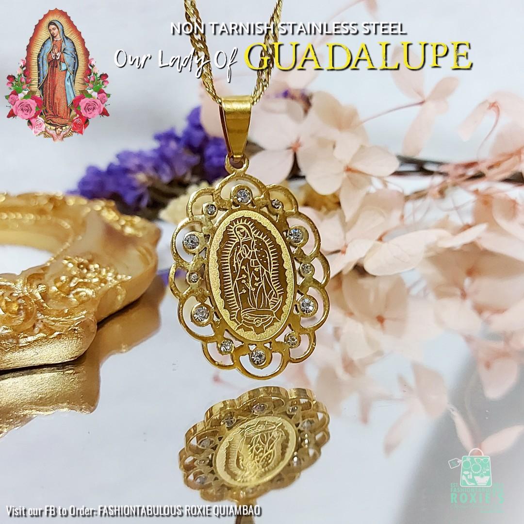 Stainless Steel Our Lady of Guadalupe Necklace Women s Fashion Jewelry Organizers Necklaces on Carousell