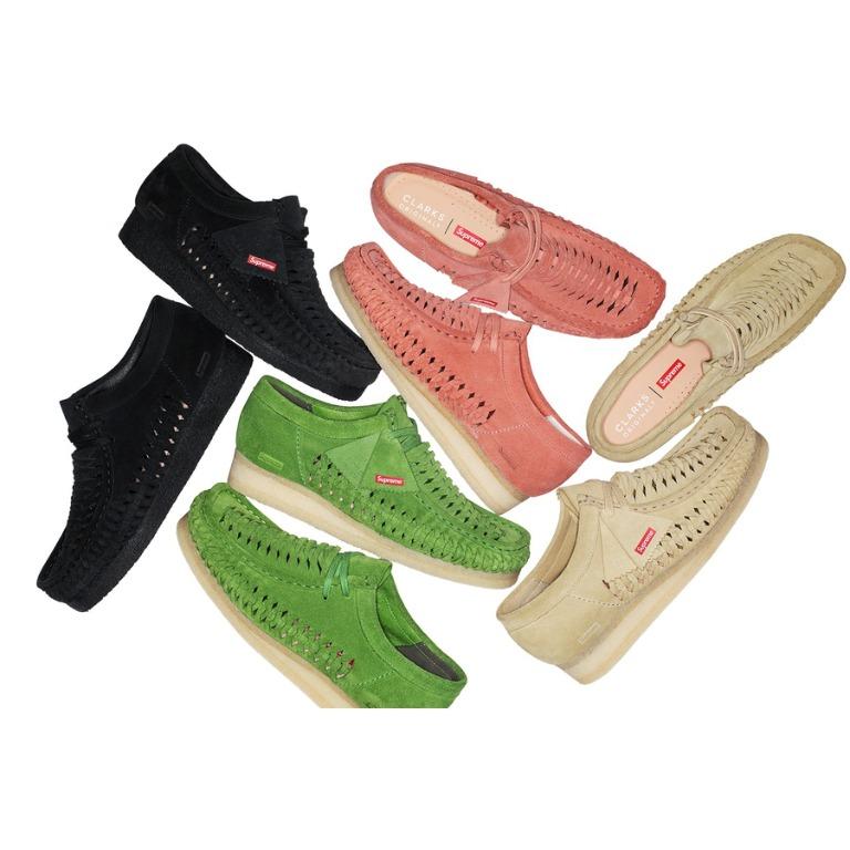 Supreme Clarks Originals Woven Wallabee Luxury Sneakers Footwear on Carousell