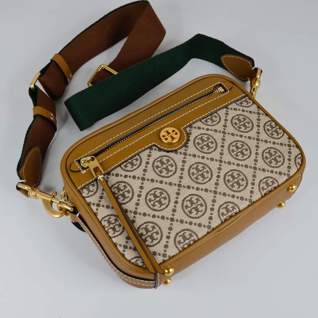 LargeTory Burch Monogram Jacquard Camera Bag Navy, Women's Fashion, Bags &  Wallets on Carousell