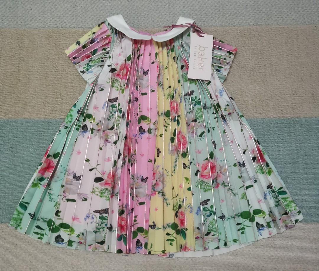 Ted baker pleated new arrivals dress