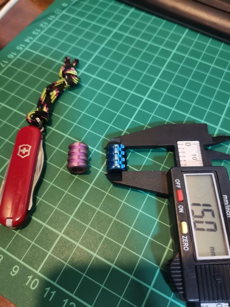 Titanium Lanyard bead knife EDC flashlight (Category: Hiking & Camping) located in Manila. Submitted by GentleGiant (Listing ID 1112391058, Image 1). Description: Couple beads 500 each Binondo area.