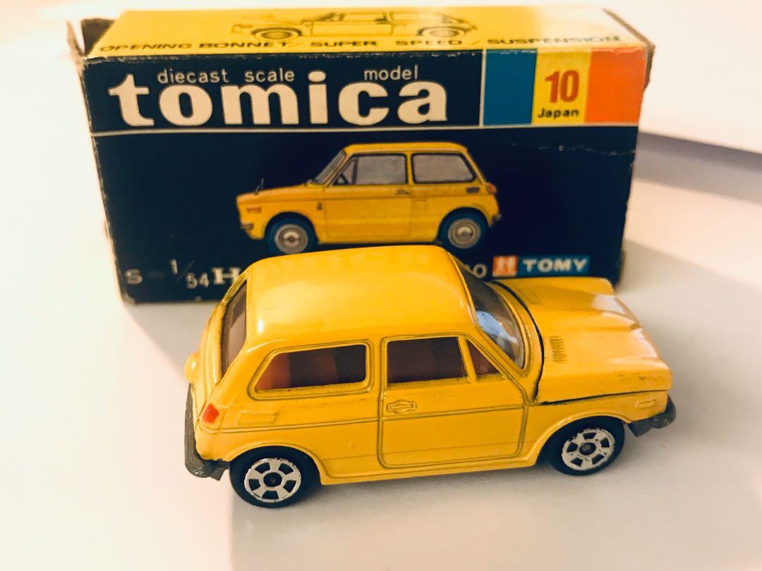 Tomica 10號黑盒香港製造Honda 360 完美狀態, 興趣及遊戲, 玩具& 遊戲
