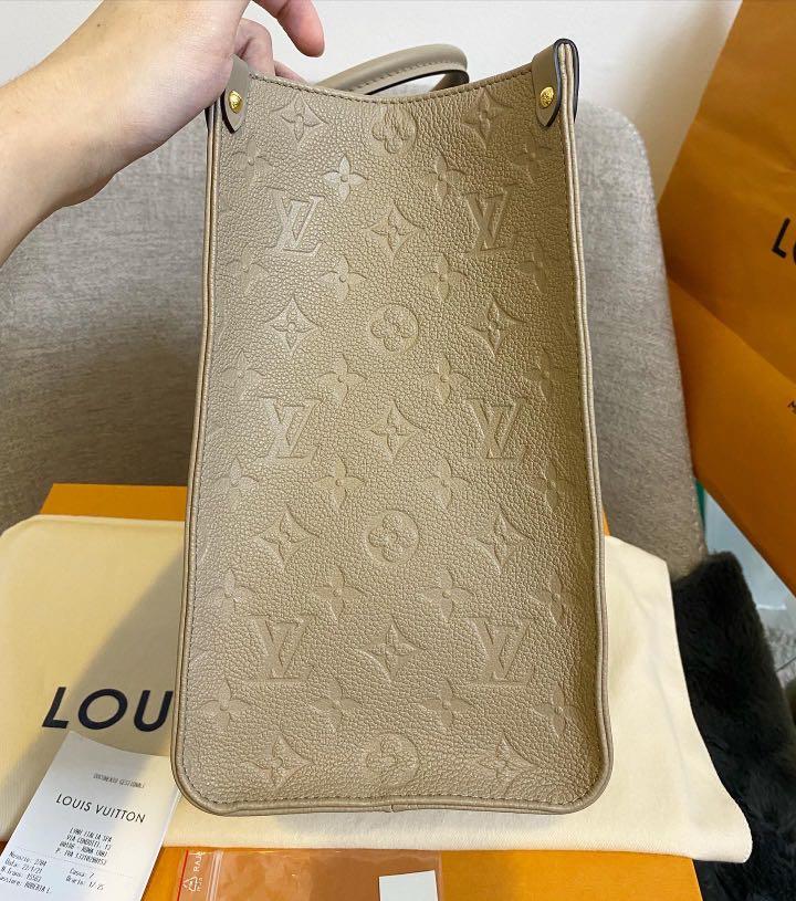 Unused Authentic Louis Vuitton On the go Empreinte MM Turtledove, Luxury,  Bags & Wallets on Carousell