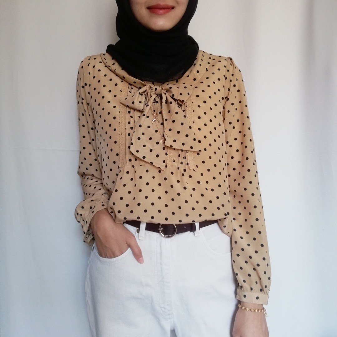 Vintage Polka dot Blouse