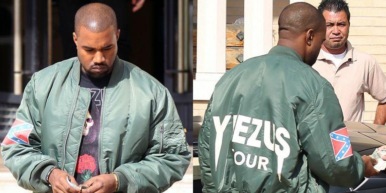 yeezus tour green bomber jacket