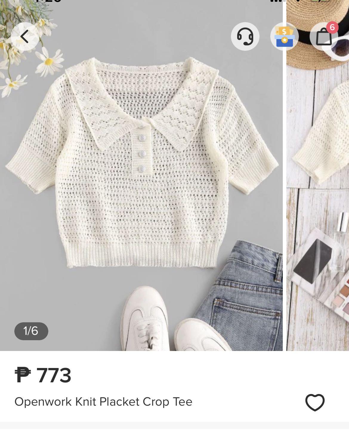 Zaful crochet top online