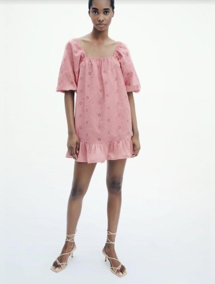 Zara dusty store pink dress
