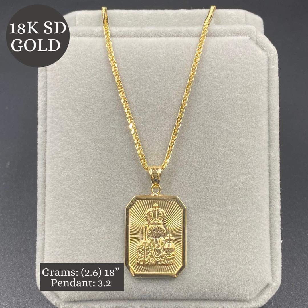 Santo nino top pendant gold