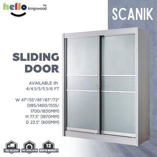[Kingswood] 4ft | 4.5ft | 5ft | 5.5ft | 6ft WARDROBE ▪️ Sliding Door ▪️ Solid Plywood Cupboard