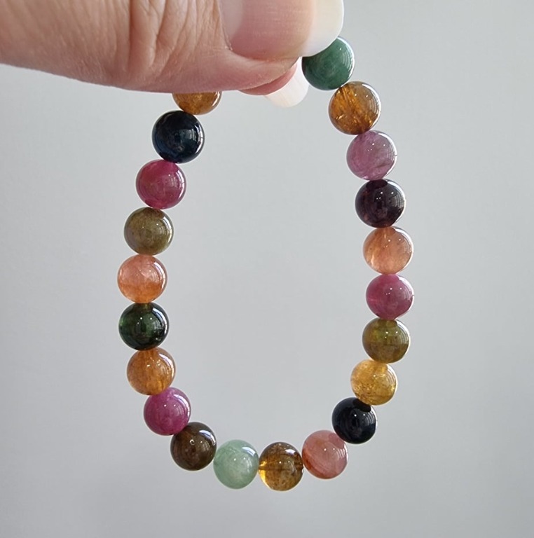 老矿碧玺old Mine Tourmaline Bracelet 8mm With Certificate Women S Fashion Jewelry Organisers Bracelets On Carousell