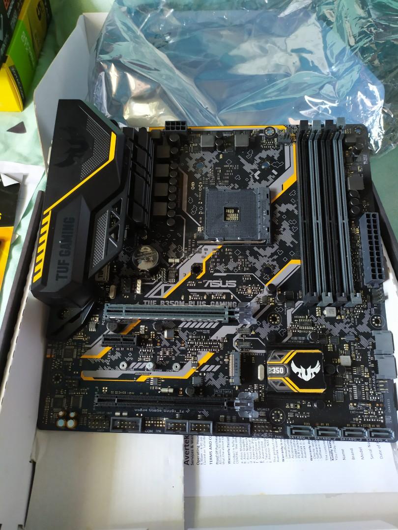 Asus TUF B350M PLUS GAMING main board used Computers Tech