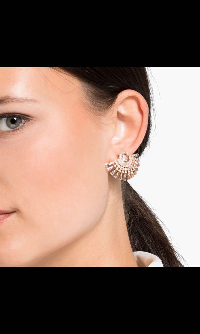Swarovski sparkling dance dial sale up pierced earrings