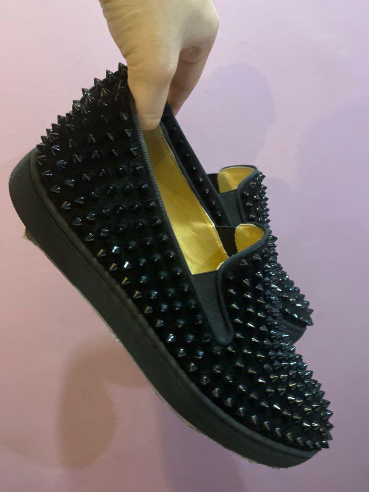 Christian louboutin roller hot sale boat black