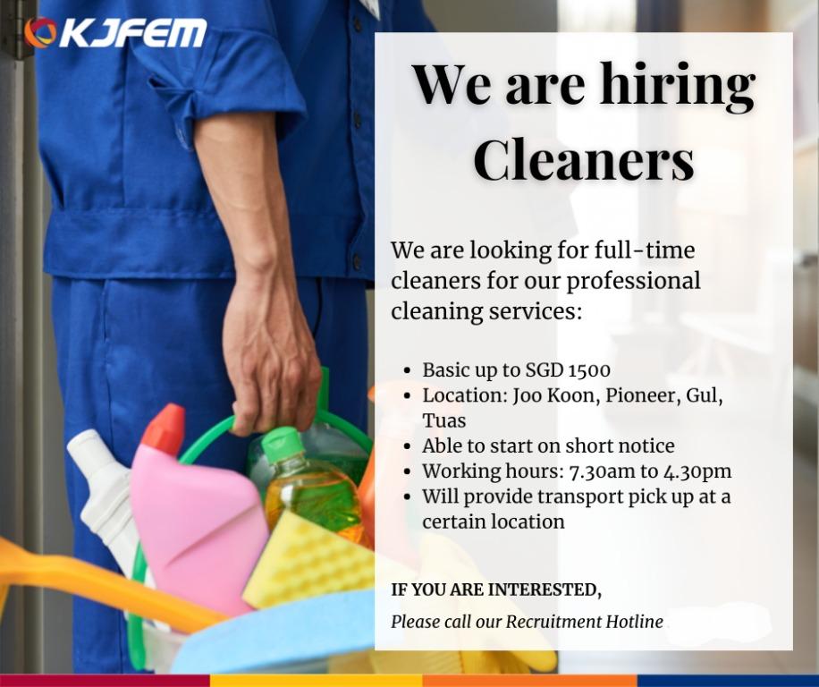 Daily Pay Floater Immediatevacancies Jobs Cleaning On Carousell