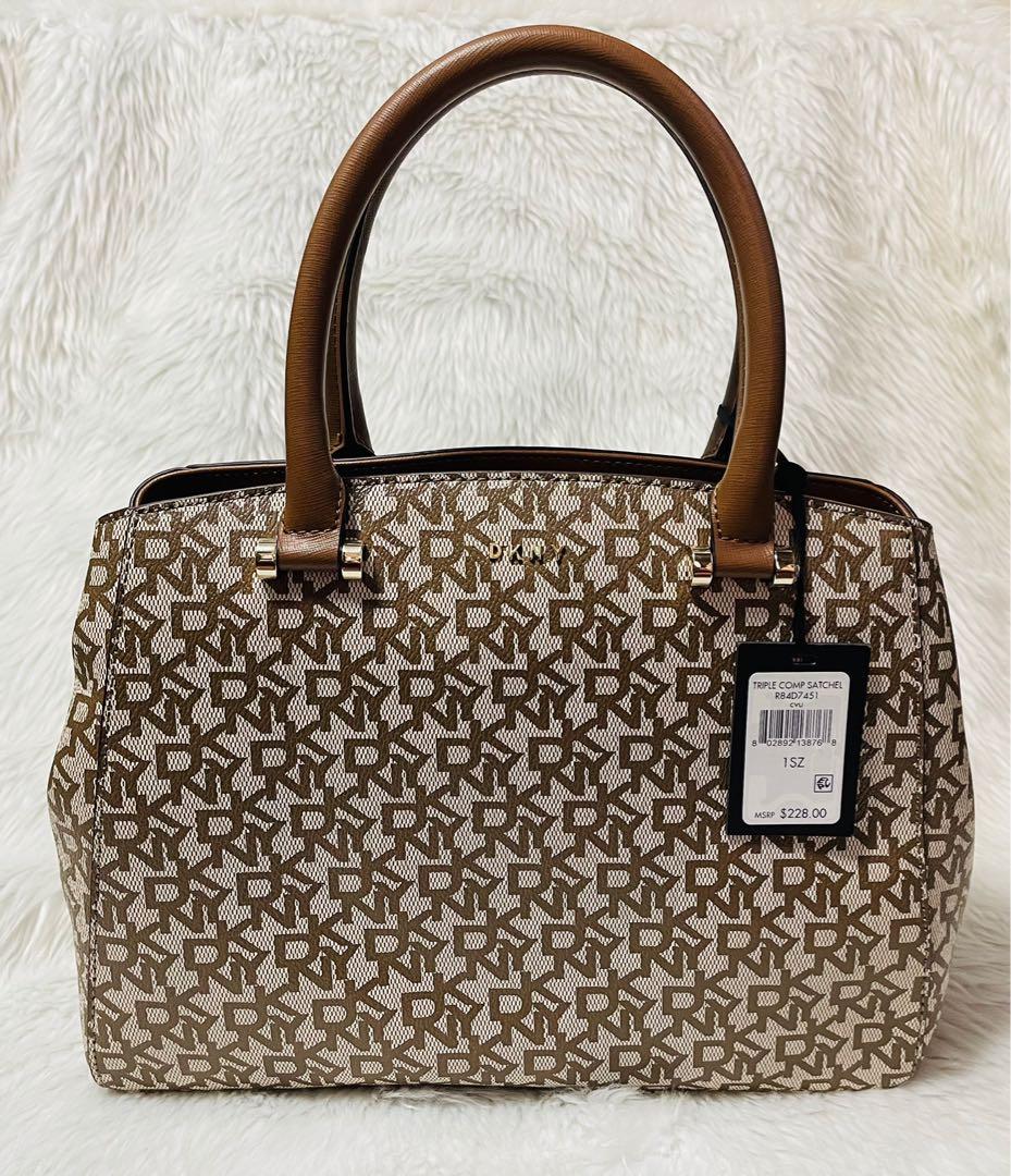 DKNY Triple Comp Satchel Bag Luxury Bags Wallets on Carousell