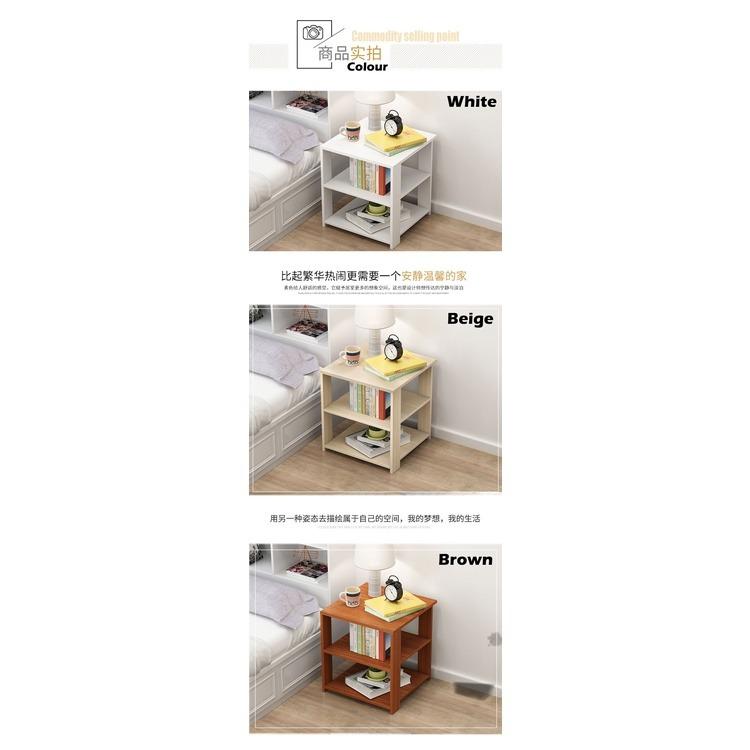 Double Layer Small Bedside Table (Category: Tables & Sets) located in Batu Pahat. Submitted by sb.stores95 (Listing ID 1112561559, Image 3). Description: - Double layer - Large capacity - Thickened wood - Smooth surface - Fine workmanship - Large table top - Ergonomics streamlined design - Practical and reliable - Strong, sturdy and durable - Easy to assemble and disassemble - Large storage space - Spacious and convenient - Easy to clean surface 