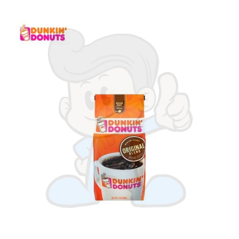 Dunkin' Donuts Medium Roast Ground Coffee Original Blend, 12 oz., Food ...