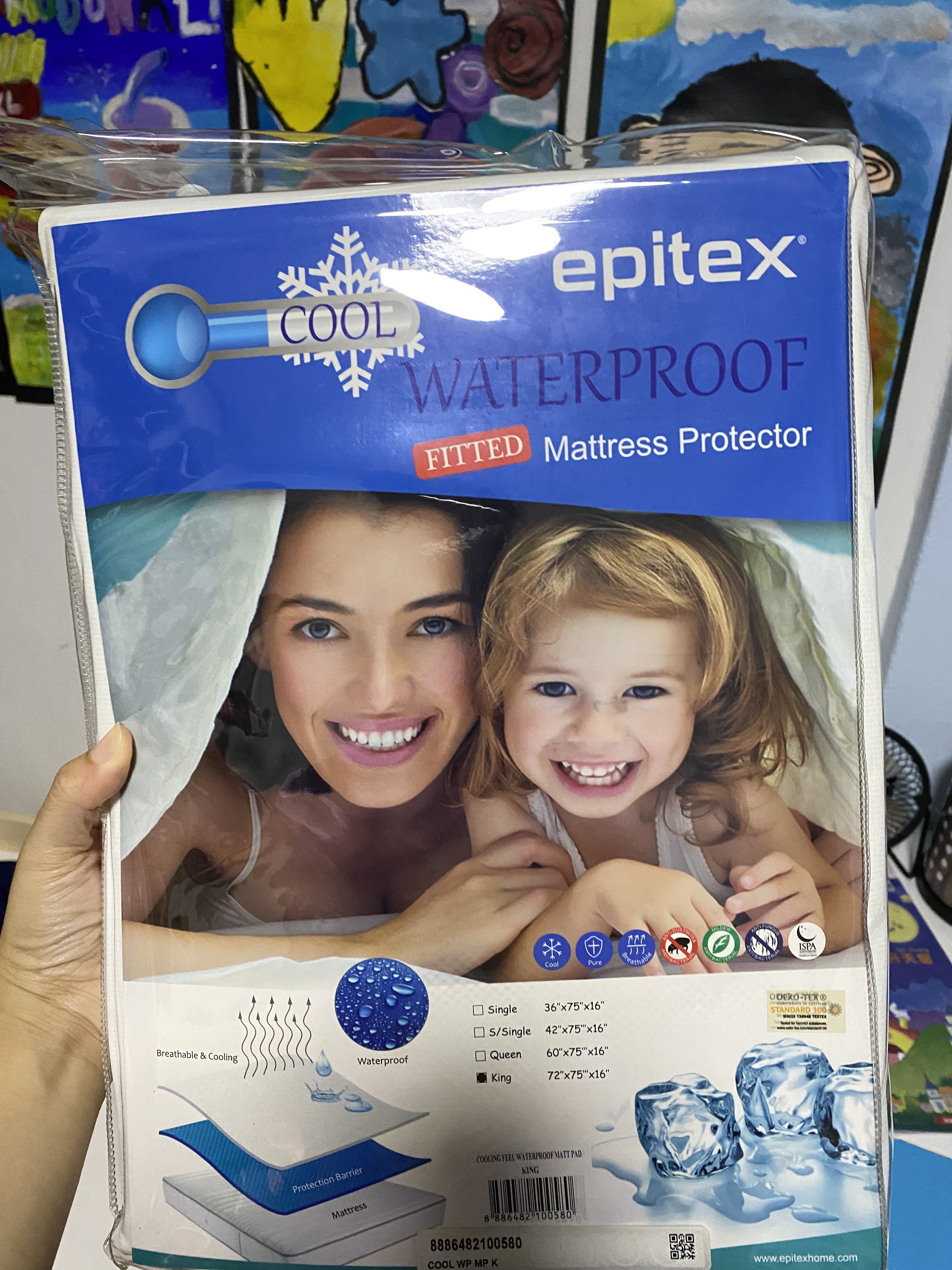 Epitex Mattress Protector King Sized, Furniture & Home Living