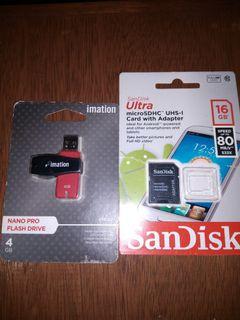 Flash drive and Card reader