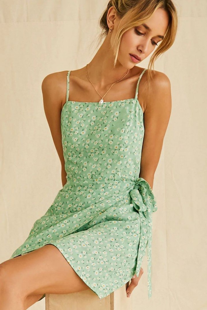 Forever 21 Green Floral Dress Women s Fashion Dresses Sets