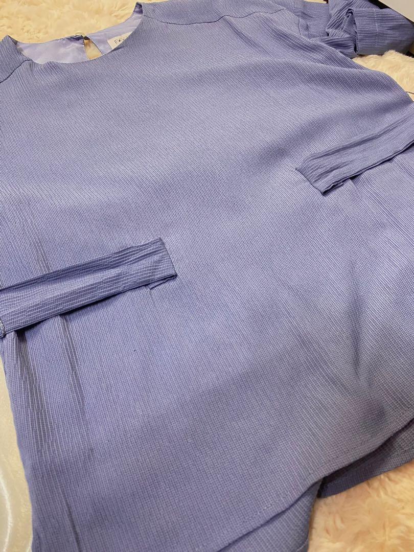 FV Basic Top (Category: Blouses) located in Kajang. Submitted by wanis_shop (Listing ID 1112526343, Image 2). Description: ✨Name: FV Basic top ✨Condition: 9/10 ✨Colour: Blue ✨Material: Chiffon ✨Size: S-M 💳 RM10 📦 Postage RM6 (SM) / RM8 (SS) 🛒First pay first serve basis ✨Measurements (flat lay in cm) ✔️Shoulder: 59 (Drop Shoulder) ✔️Bust: 49 ✔️Length: 60 *Jeans is Excluded.