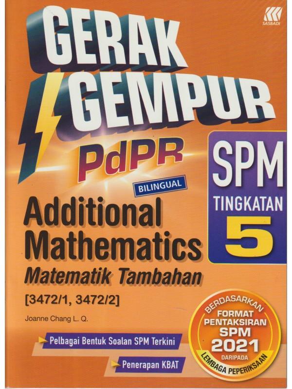 Gerak Gempur Pdpr Additional Mathematics Spm Tingkatan 5 Hobbies Toys Books Magazines Textbooks On Carousell