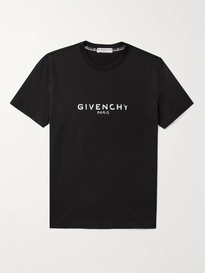 Givenchy Distressed Tee Men S Fashion Tops Sets Tshirts Polo Shirts On Carousell