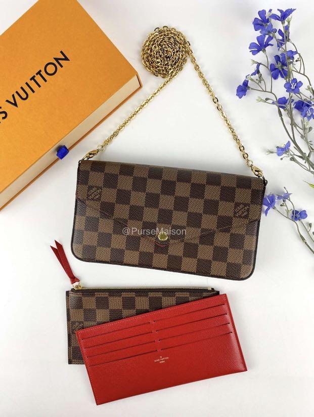 Good as Brand New Unused Louis Vuitton Pochette Felicie Damier