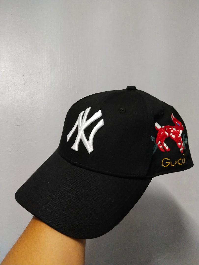 Gucci X Mlb NY Yankees Cap Mens Fashion Watches Accessories Caps Hats  On Carousell  xn90absbknhbvgexnp1ai443