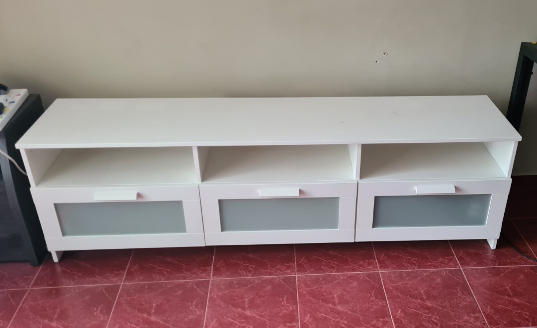 Ikea brimnes top tv unit white