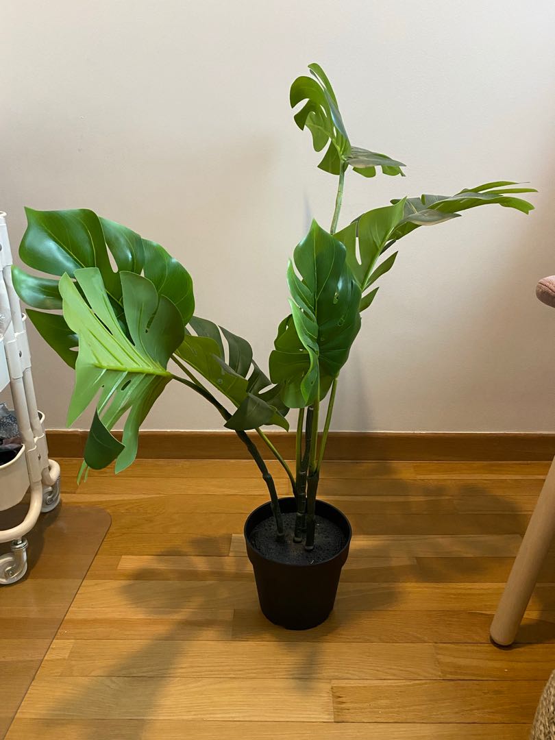 Ikea faux plant and pot, Furniture & Home Living, Gardening, Plants