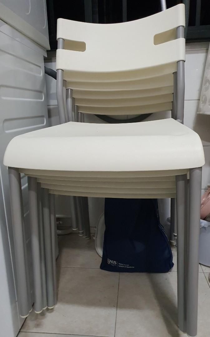 IKEA Stackable chairs, Furniture & Home Living, Furniture, Chairs on