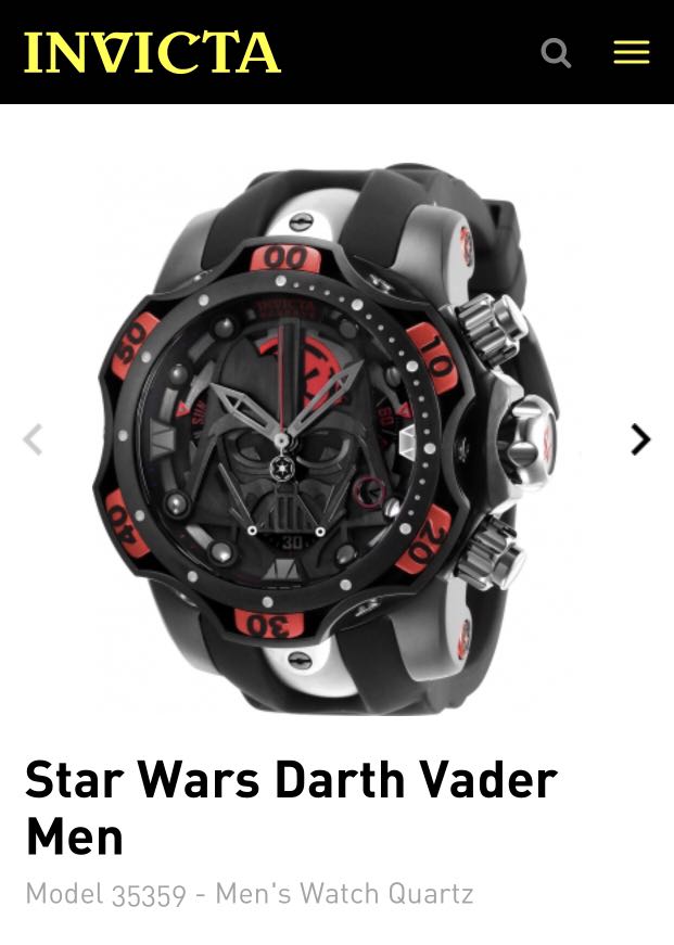 darth vader invicta
