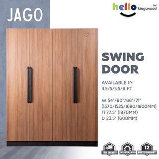 [Kingswood] Jago 2 | 3 | 4 Doors Wardrobe, Solid Plywood Cupboard