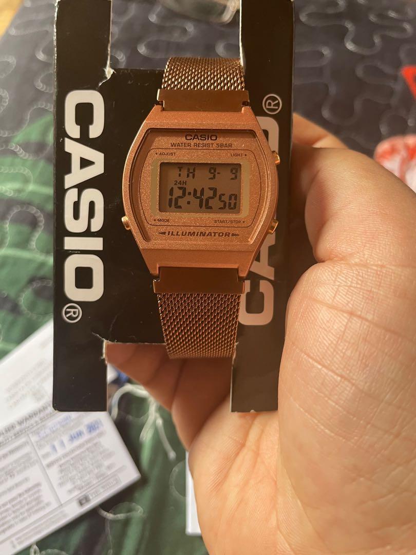 Montre casio best sale rose gold