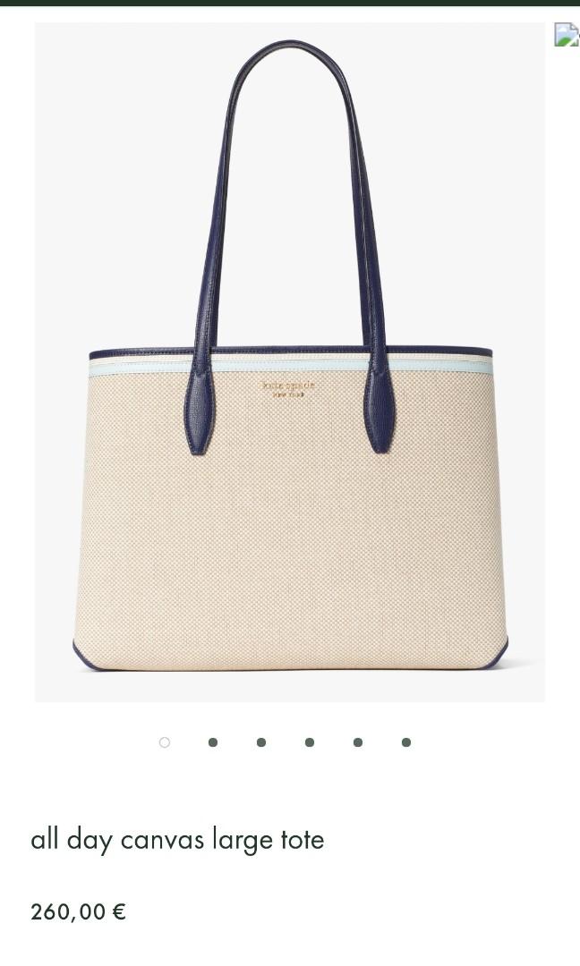 Kate Spade All Day Canvas Large Tote, Women's Fashion, Bags & Wallets, Tote  Bags on Carousell