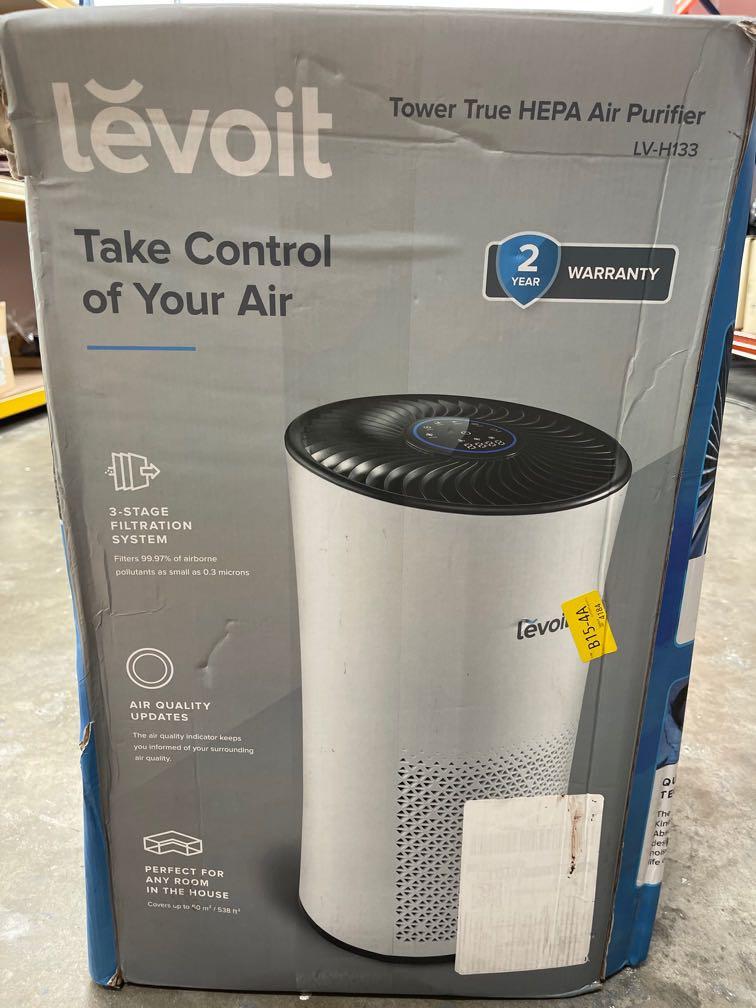 Levoit tower true hepa air purifier model lvh133, TV & Home Appliances