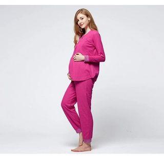 Mamaway Maternity & Nursing Breastfeeding Pajama Set