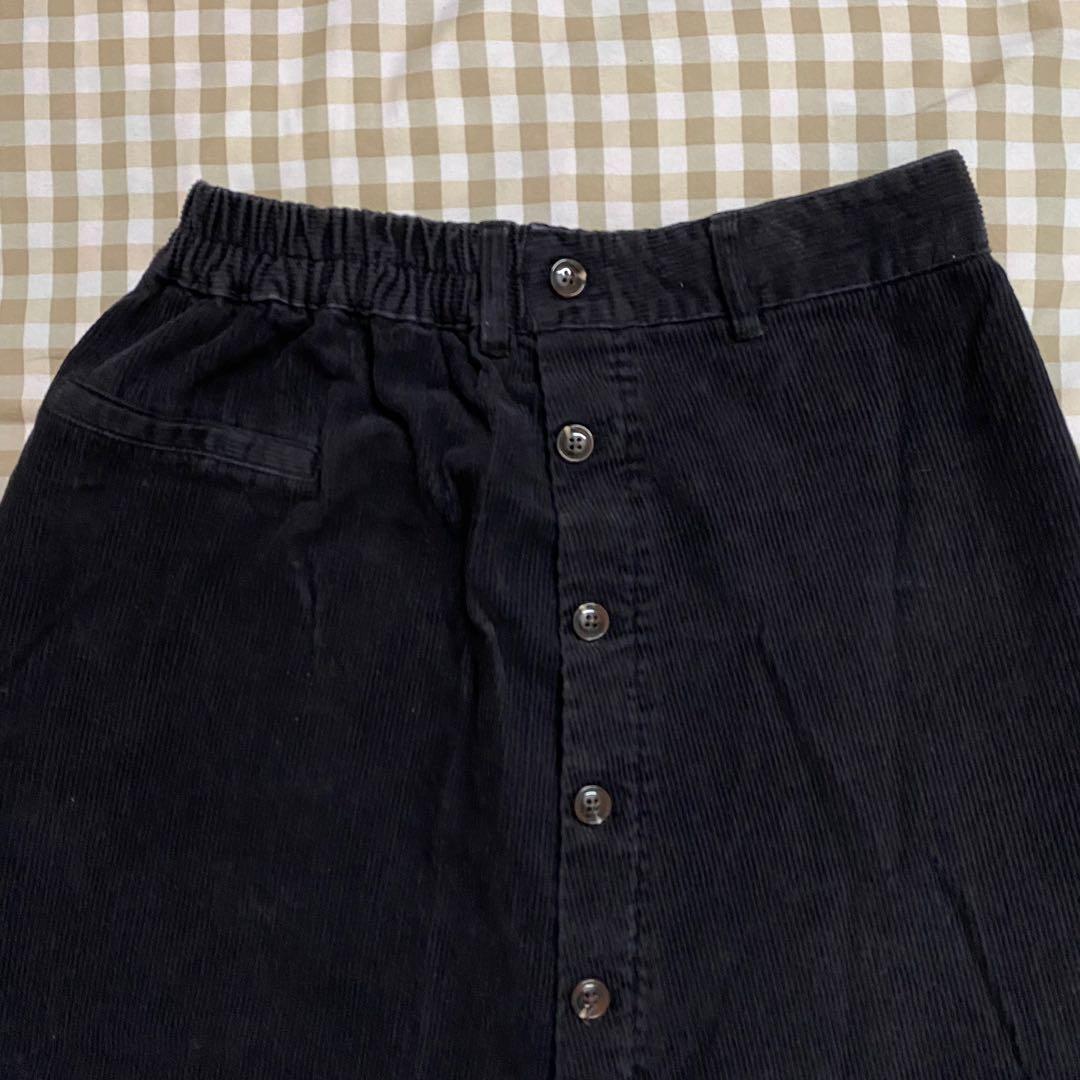 Black corduroy 2025 skirt 50