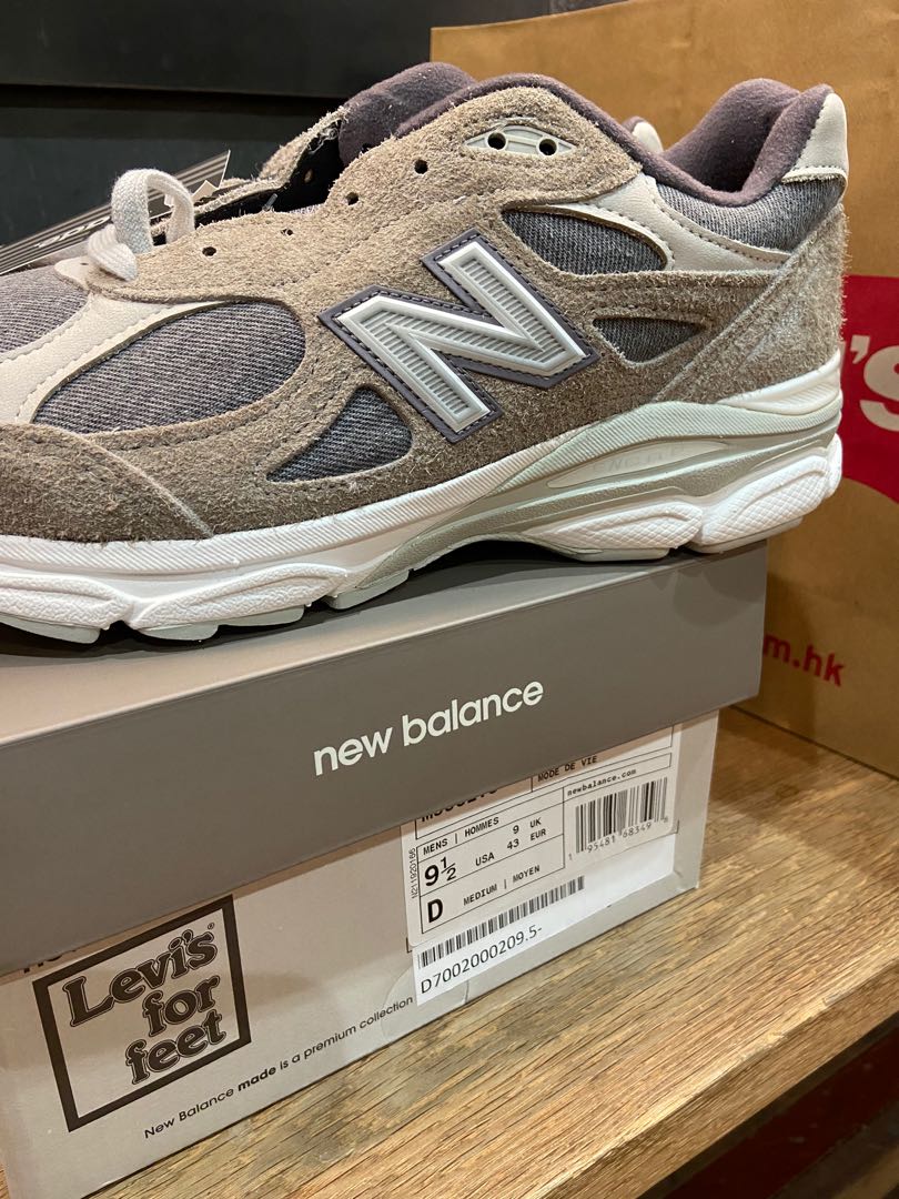 New Balance 990v3 Levi's M990LV3, 男裝, 鞋, 西裝鞋- Carousell