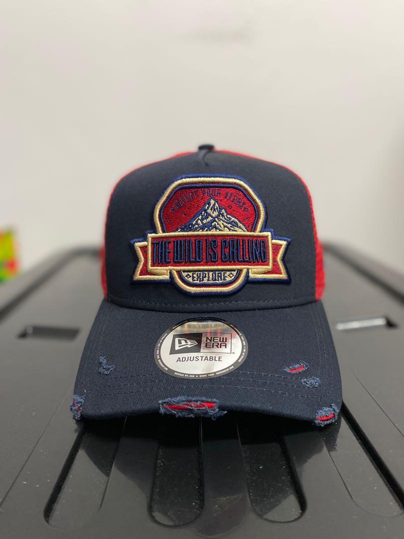 New era distressed trucker hot sale cap