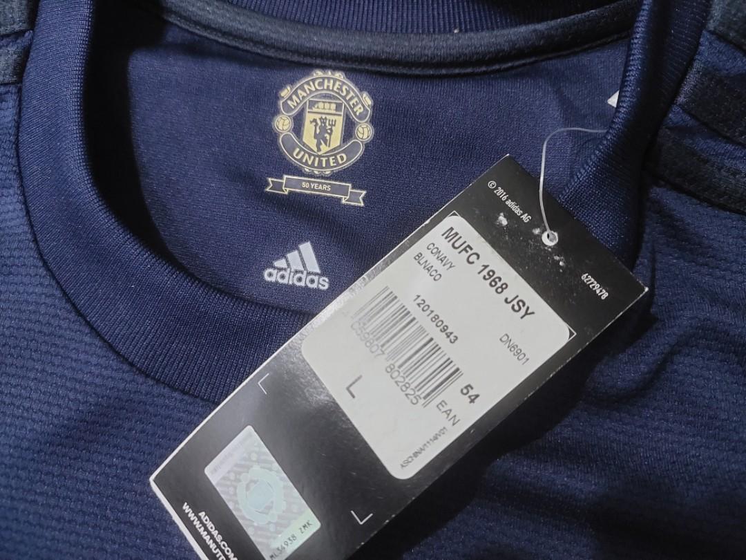 New Original Adidas Manchester United MUFC 50th anniversary 1968 UCL winning Jersey