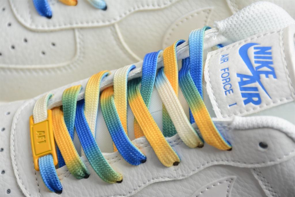 Nike air discount force blue yellow