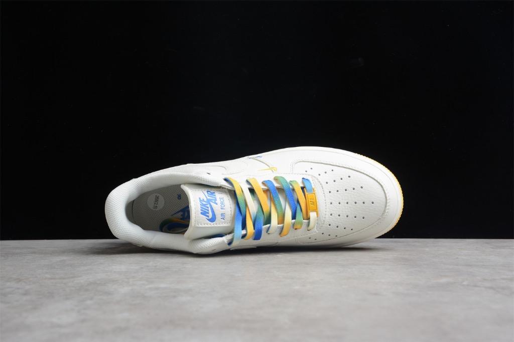 Nike air shop force yellow blue