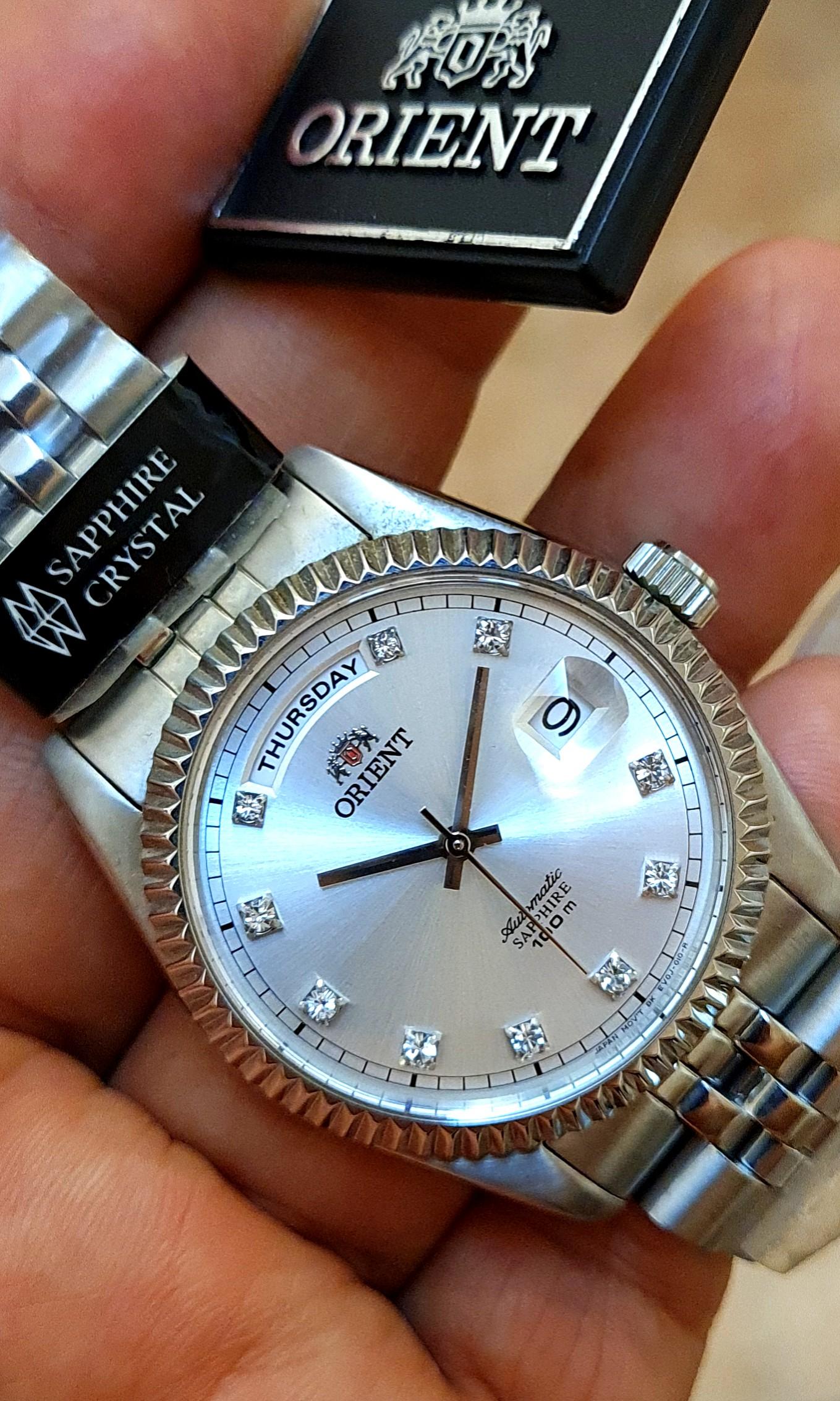 Orient President NOS Rolex Homage MADE IN JAPAN Full Set Box Papers NEW WATCH NOT WORN