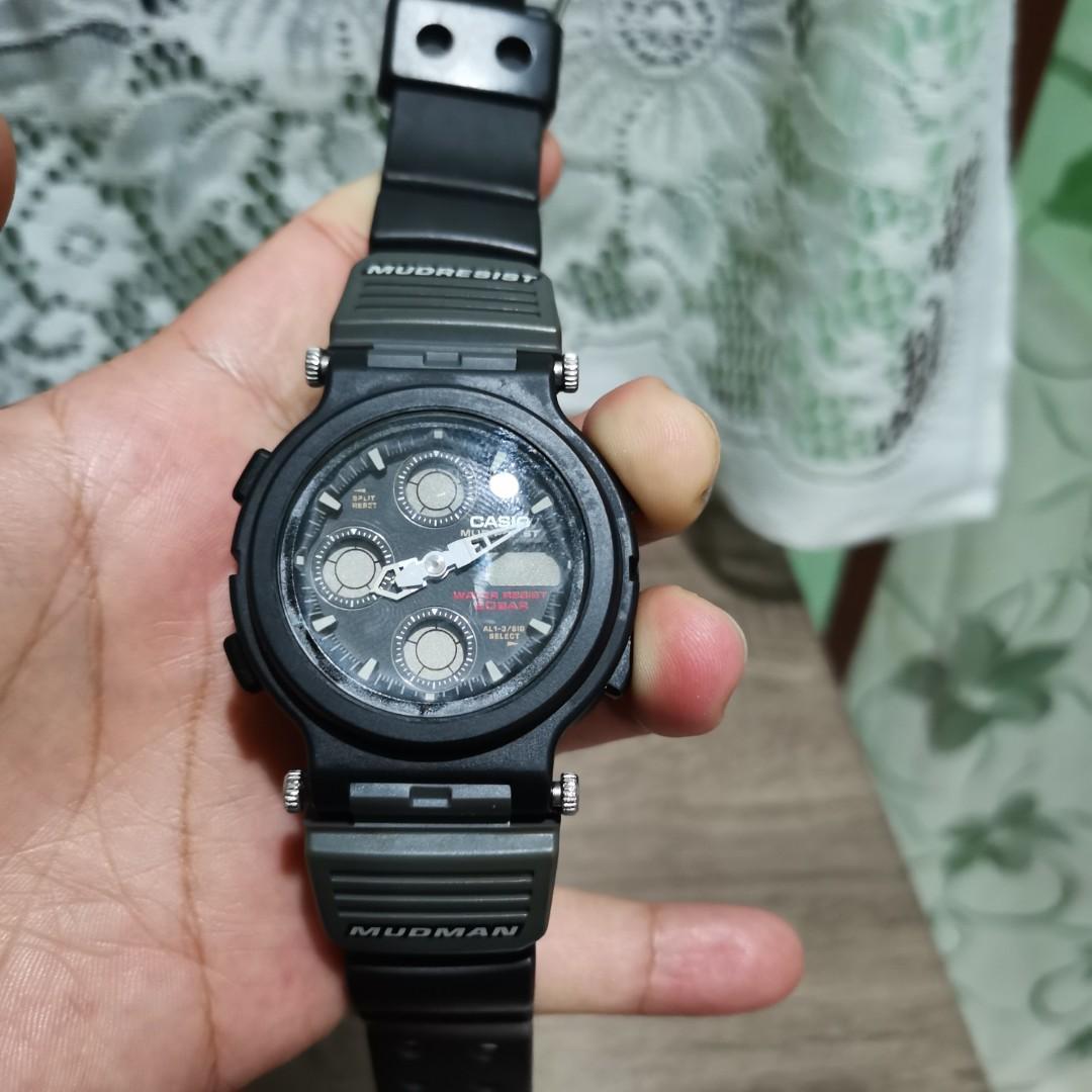 Original G-Shock Aw-570 Mudman untuk sparepart, Men's Fashion ...