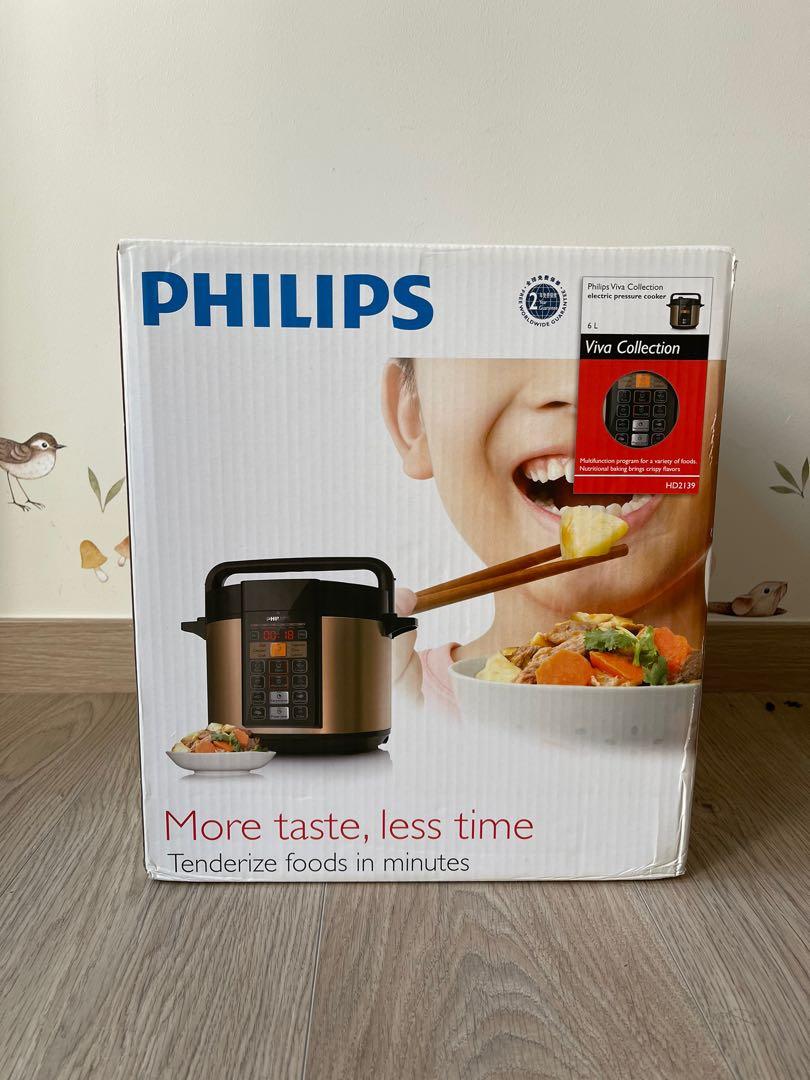 Philips Viva Collection HD 2139 6L ME Computerized Electric Pressure Cooker TV Home Appliances Kitchen Appliances Cookers on Carousell