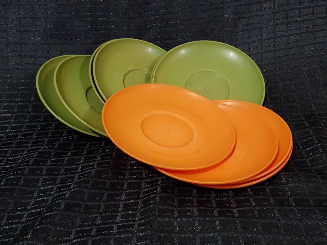 PRE LOVED Plastic Saucers Furniture Home Living Kitchenware PRE LOVED Plastic Saucers Furniture Home Living Kitchenware