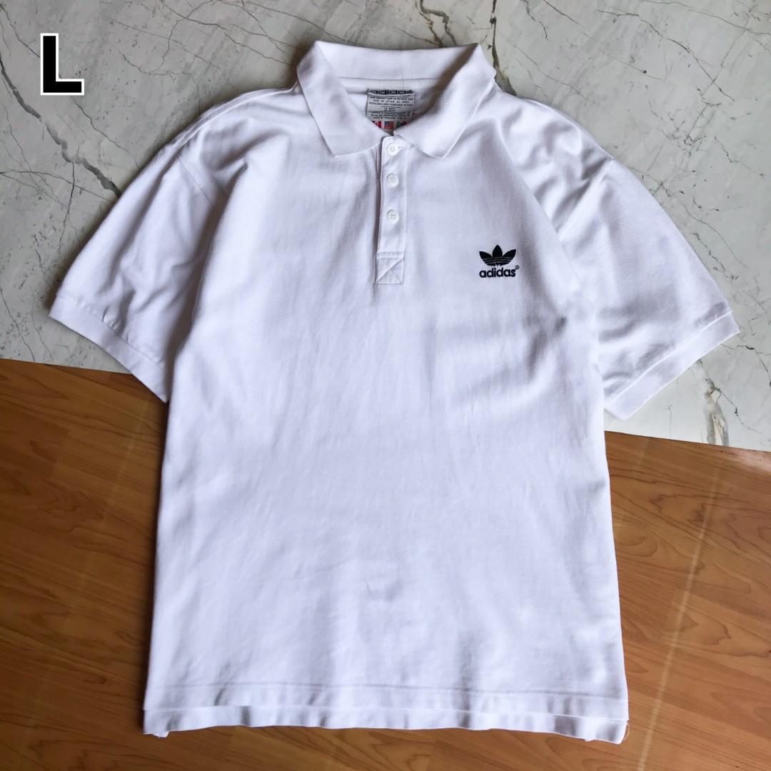 Polo Shirt Adidas, Fesyen Pria, Pakaian 