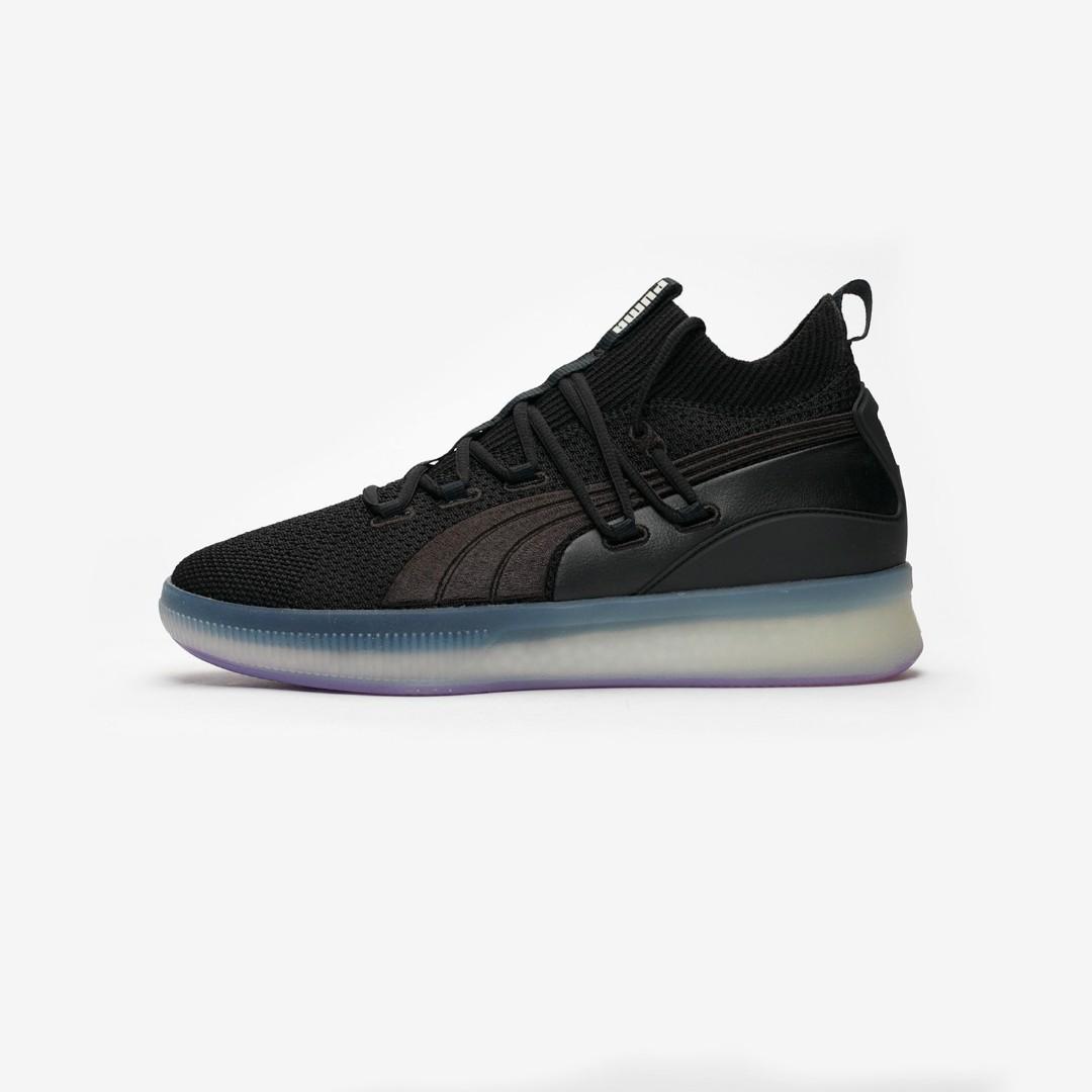 Puma clyde court disrupt black and white online